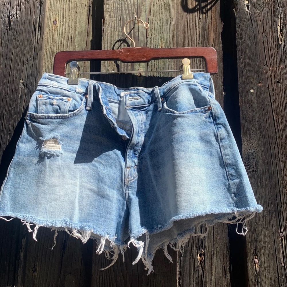 Mother Denim The Tomcat Kick Fray Short True Confessions 30